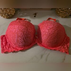 Smart & Sexy Lace Push-Up Bra in Vibrant Pink